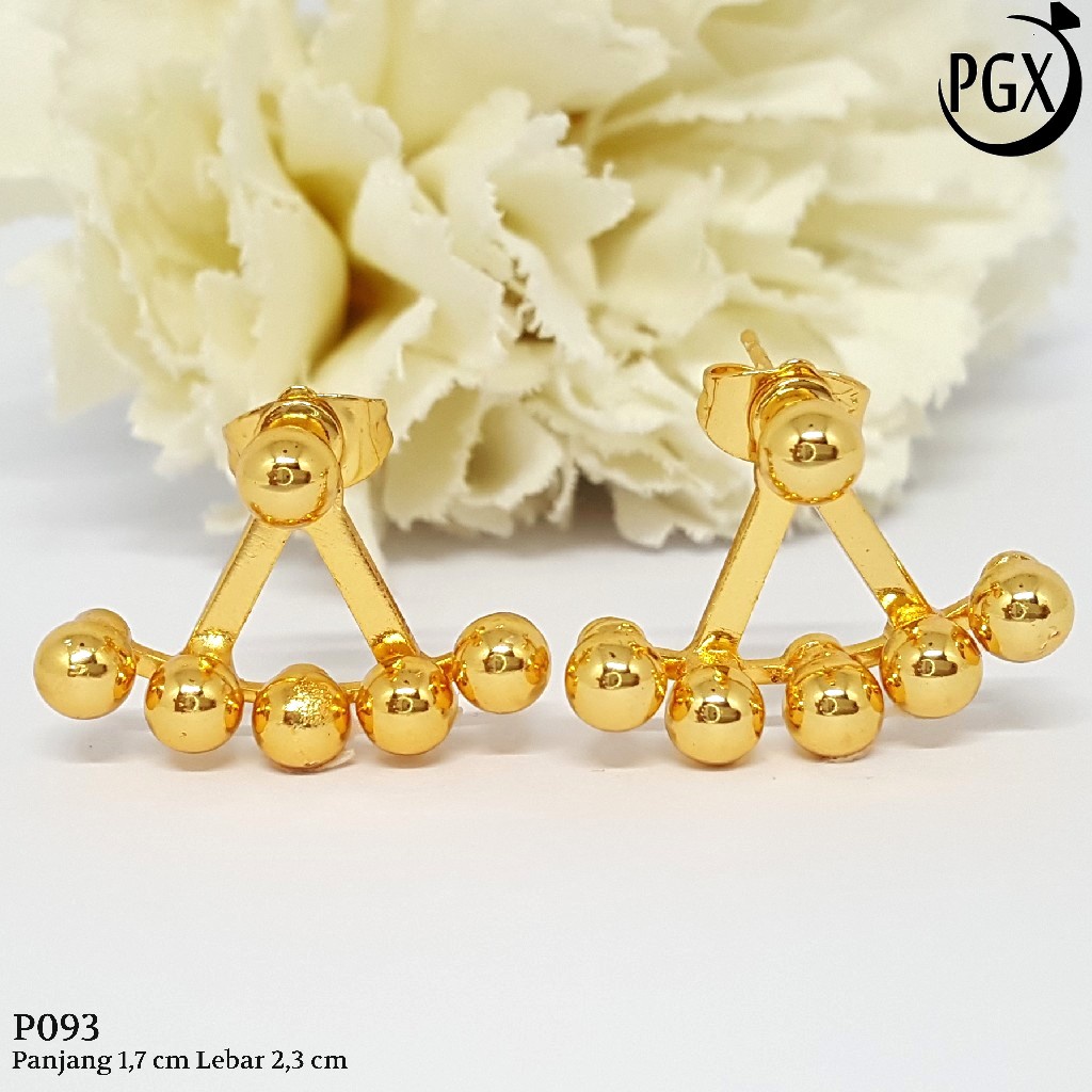 PGX Anting Jepit Xuping Wanita Aksesoris Fashion Perhiasan Lapis Emas Premium - P093