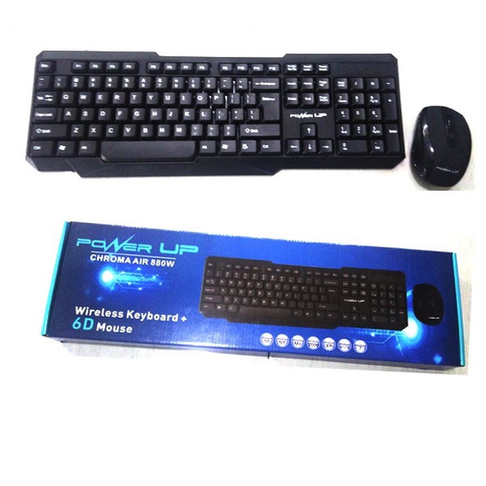 Keyboard Mouse Combo Power UP Chroma 800 MultiMedia Wired - Garansi Resmi 1 Tahun