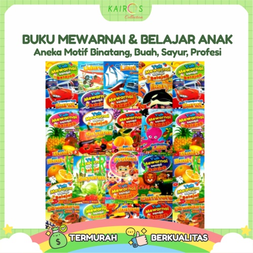 Paket Hemat 24 Pcs Buku Mewarnai dan Belajar Anak Balita