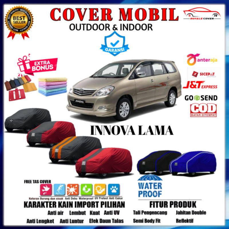 Body Cover Mobil Innova Lama Sarung Mobil Toyota Inova Selimut Mantol Tutup Mobil Outdoor Waterproof