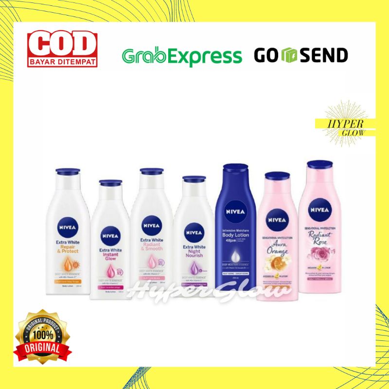 NIVEA EXTRA WHITE BODY LOTION - BODY CARE BODY LOTION INSTANT GLOW 100ml 200ML - HAND & BODY LOTION 