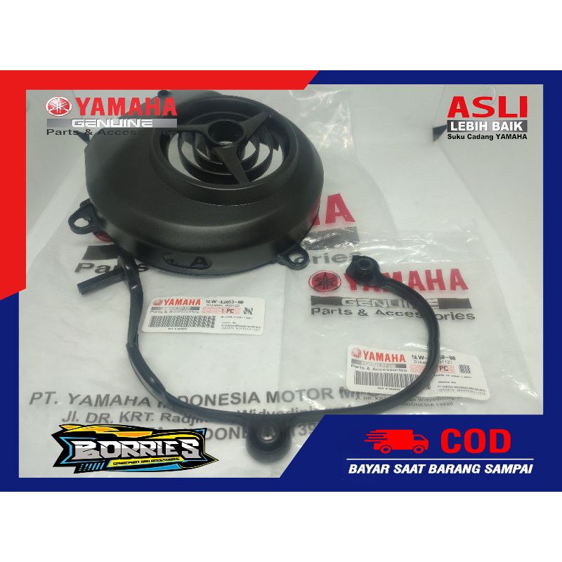 COVER TUTUP KIPAS PLUS KARET MIO SOUL FINO KARBU ORIGINAL ORI YAMAHA
