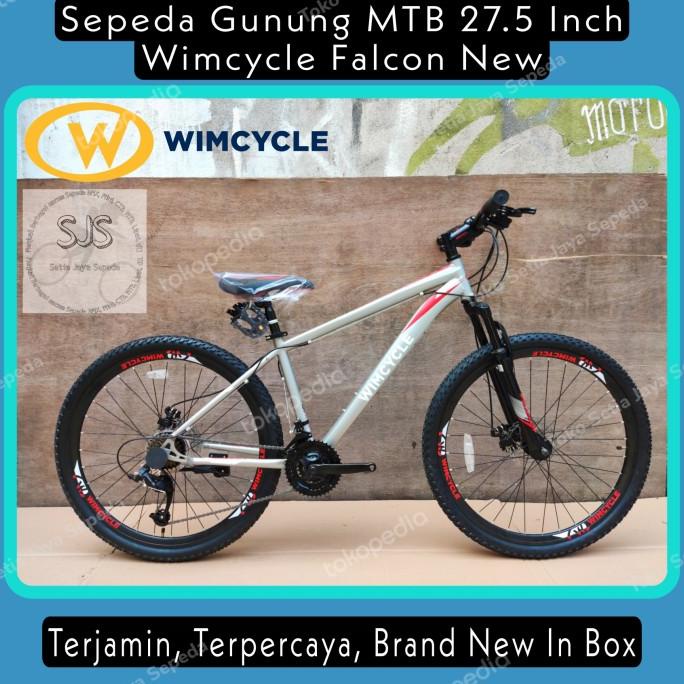 SEPEDA GUNUNG MTB 27.5 INCH WIMCYCLE FALCON STEEL 3X8 SPEED NEW FDGDF34545