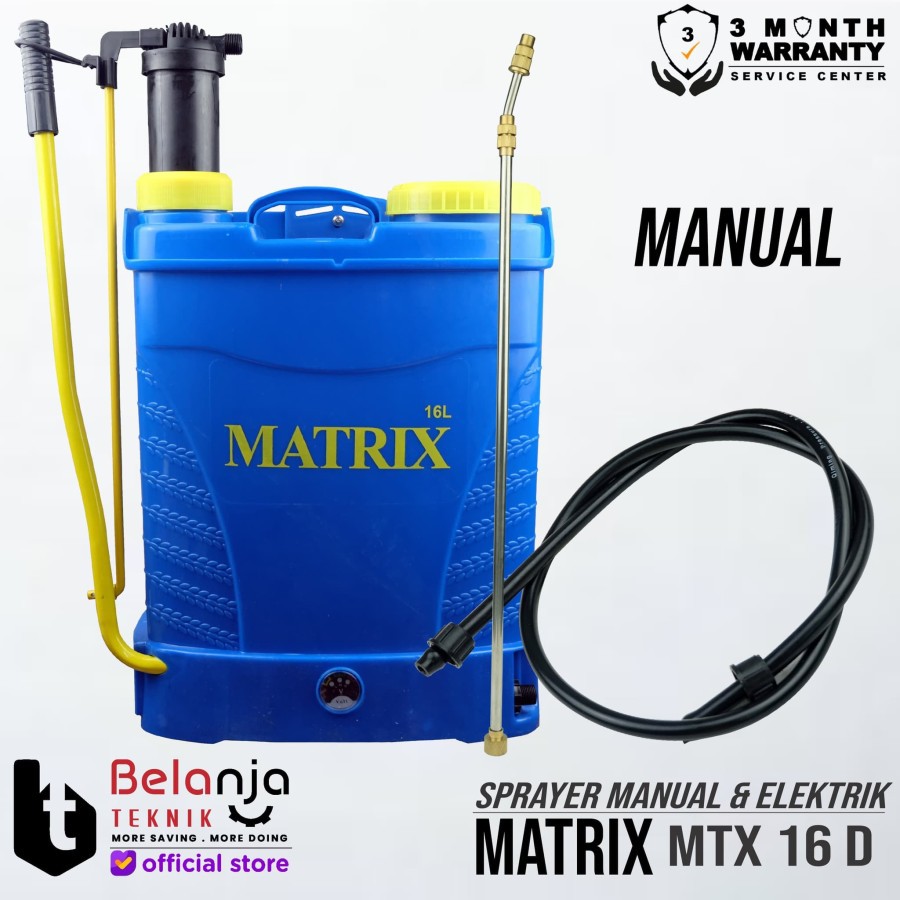 Matrix Sprayer Manual dan Elektrik MTX 16 D Electric Alat Semprot Hama Disinfektan MTX16D