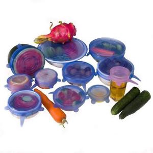 6Pcs / Set Penutup Stopper dengan Bahan Silikon Elastis untuk Dapur