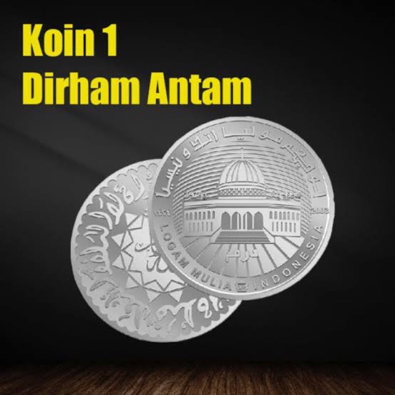 Koin 1 DIrham Antam Mulus No Garnis