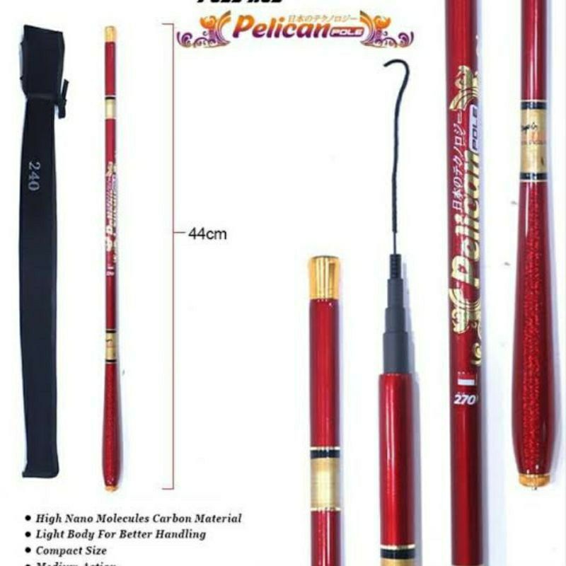 joran pancing tegek ruas pendek carbon daido pelican murah laris semarang