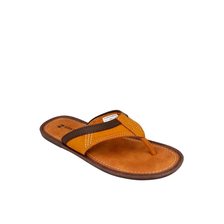 SANDAL JEPIT PAKALOLO PRIA ORIGINAL CASUAL KULIT ASLI COKLAT PB27