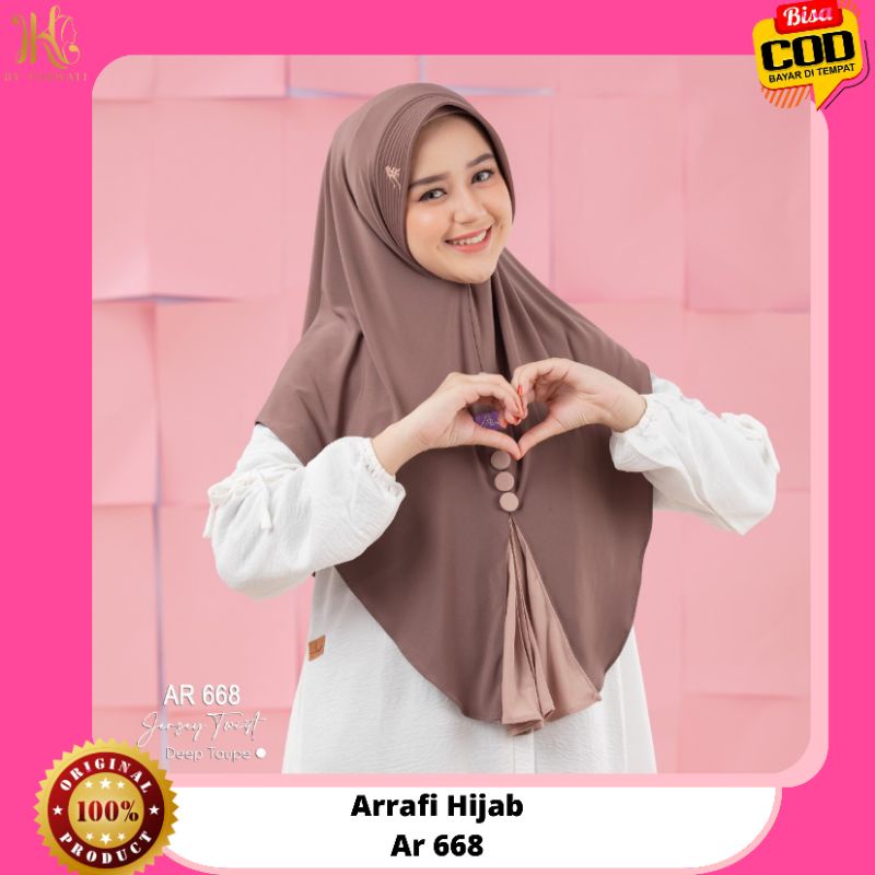 Jilbab Hijab Kerudung Bergo Instan Arrafi Ar 668 Terbaru Terlaris 2022 Bisa Cod Distributor Hijab Ar