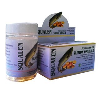 Squalene Fish Liver Oil Salmon Omega 3 Minyak Ikan Isi 100 Kapsul Shopee Indonesia