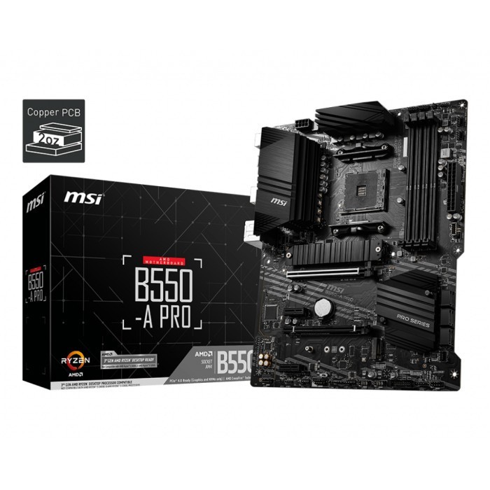 MSI B550-A Pro (AM4, AMD Promontory B550, DDR4, USB3.2, SATA3)