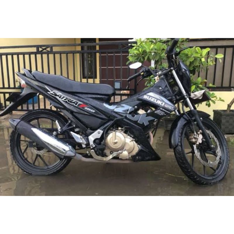 Striping Satria Fu Hitam Silver Tahun 2015 2016