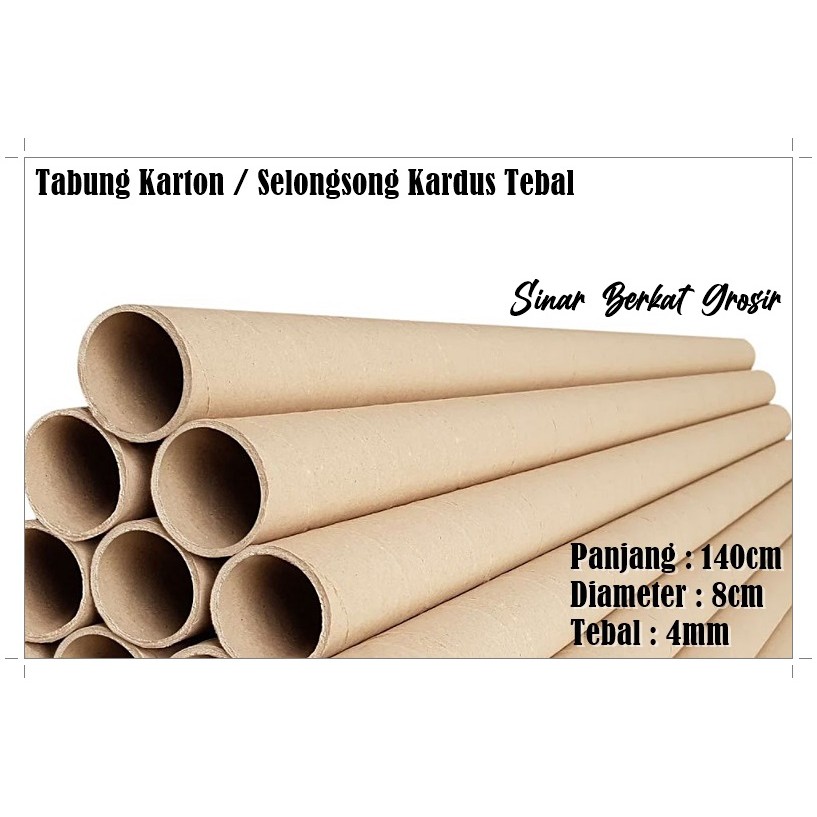 

Tabung Karton / Selongsong Kardus / Cardboard Tube 140cm - 8cm