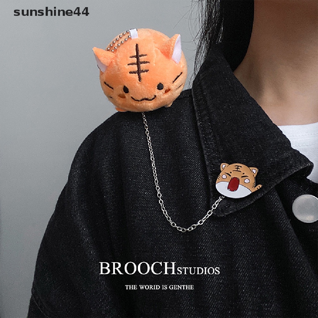 Sunshine Bros Pin Desain Boneka Panda Kartun Untuk Aksesoris Pria