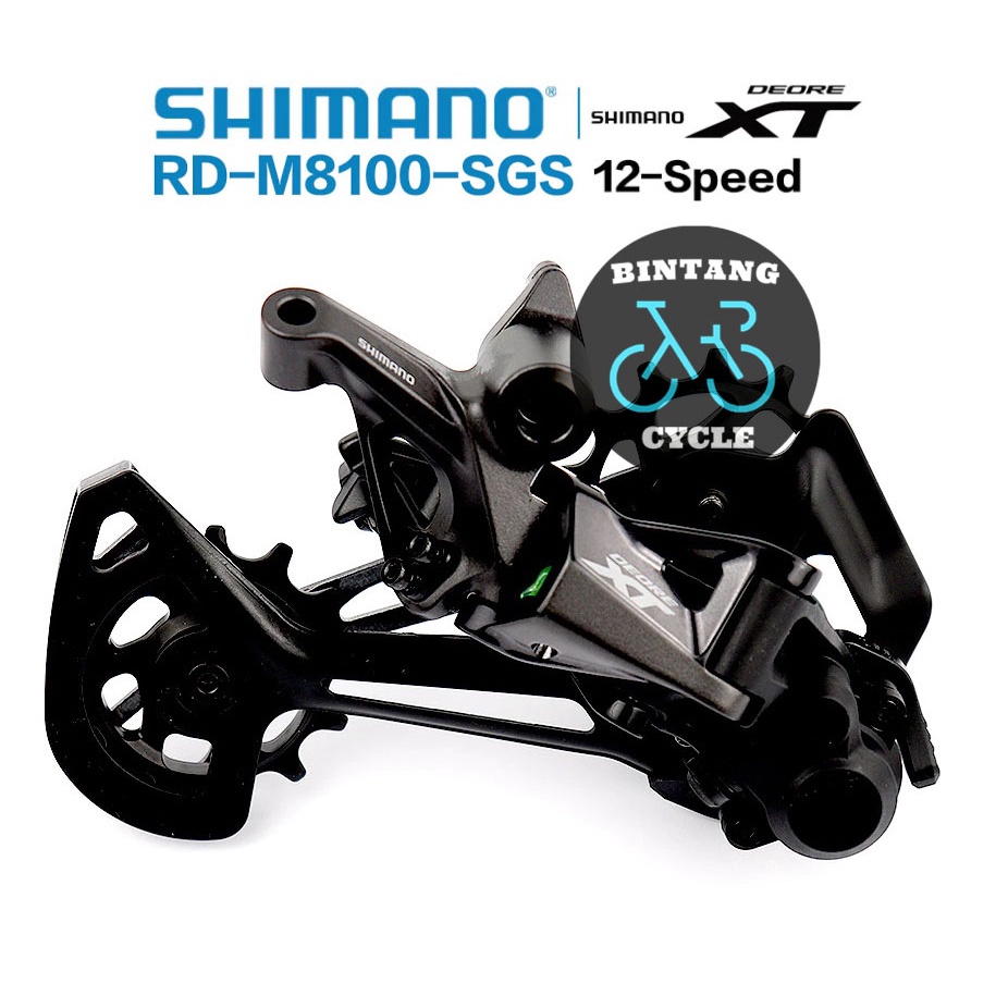RD SHIMANO DEORE XT RD-M8100-SGS-LONG Rear Derailleur 12 Speed Shadow RD