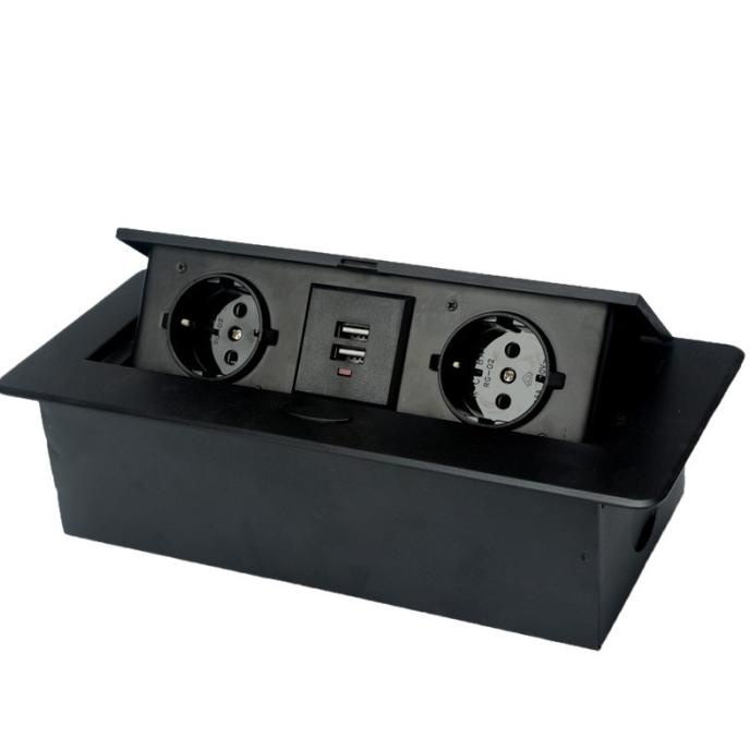 Stop Kontak Tanam Meja USB Desktop SM2