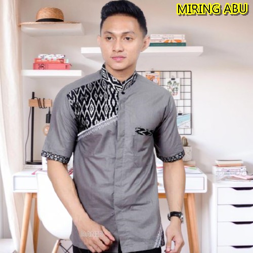 Best Seller Cod Baju Batik Pria Cowo Cowok Lengan Pendek Batik Pekalongan Batik Atasan Casual Kemeja Miring New yd0Eg3cMk9b61