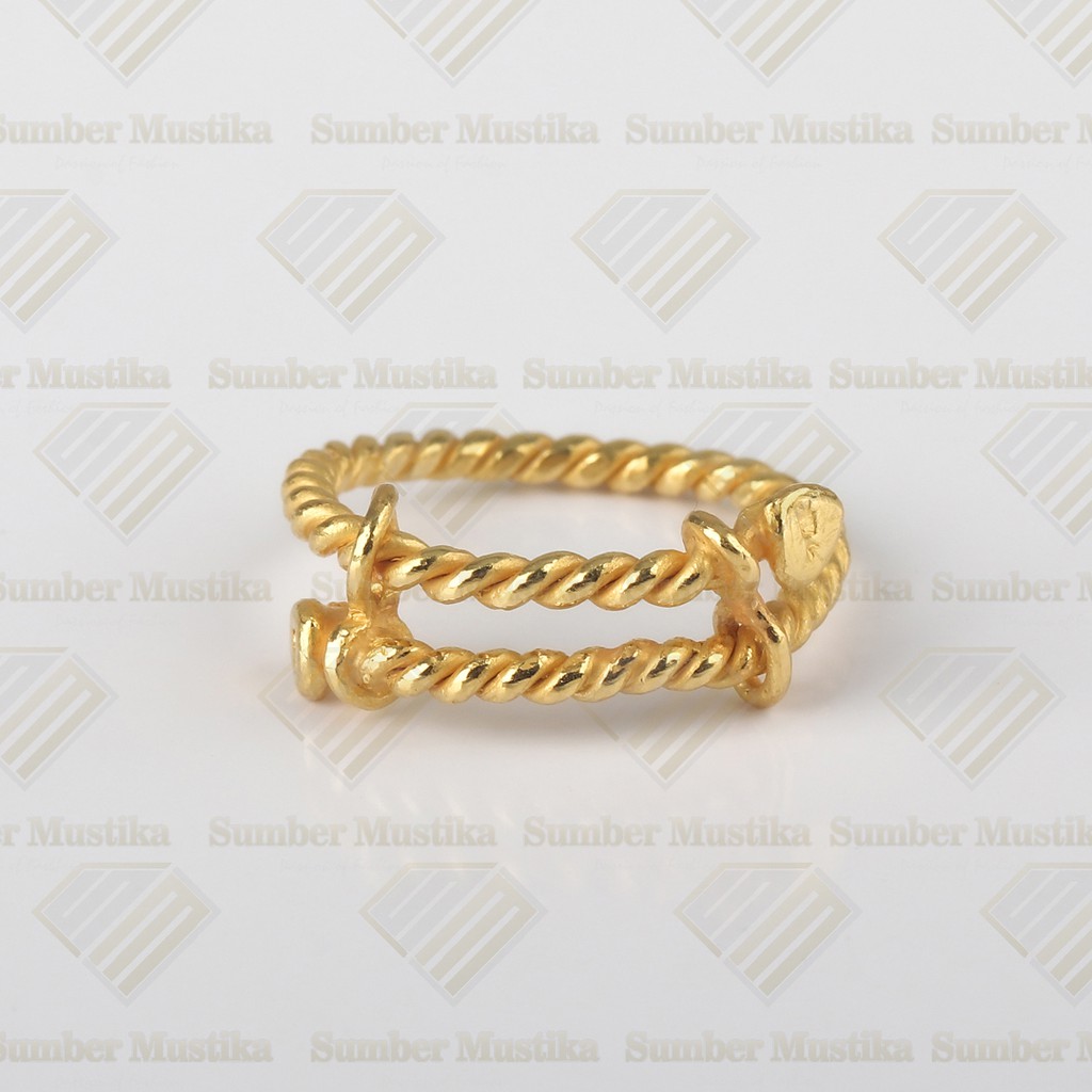 Cincin Emas Model Lilit 24 Karat