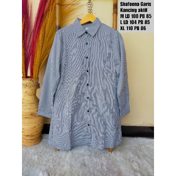 long tunik shafeena/long tunik/tunik SHAFEENA/kemeja wanita/kemeja/ORI BRAND MATAHARI