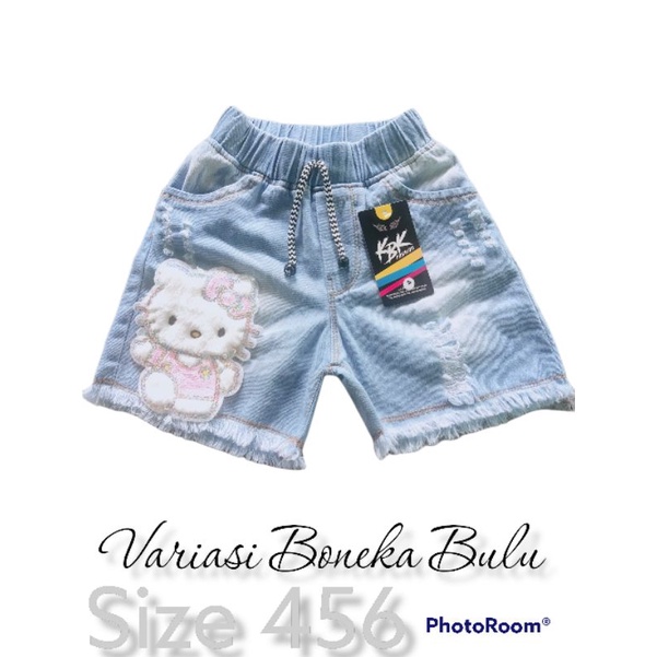 Celana Jeans Pendek//Hotpant Anak Usia 5-8tahun