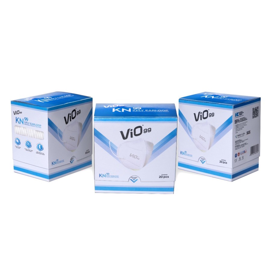Masker Vio KN99 Medis Premium 5 ply Filtrasi 99% Isi 10 Pcs