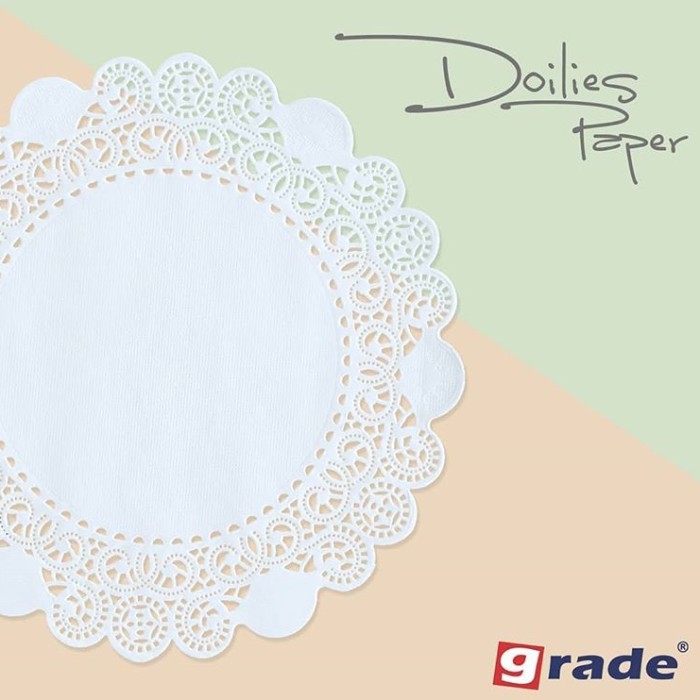 

Produk Terbaik - Doilies Paper 8,5 Inch / Alas Renda / Renda Kertas Isi 250 Pcs