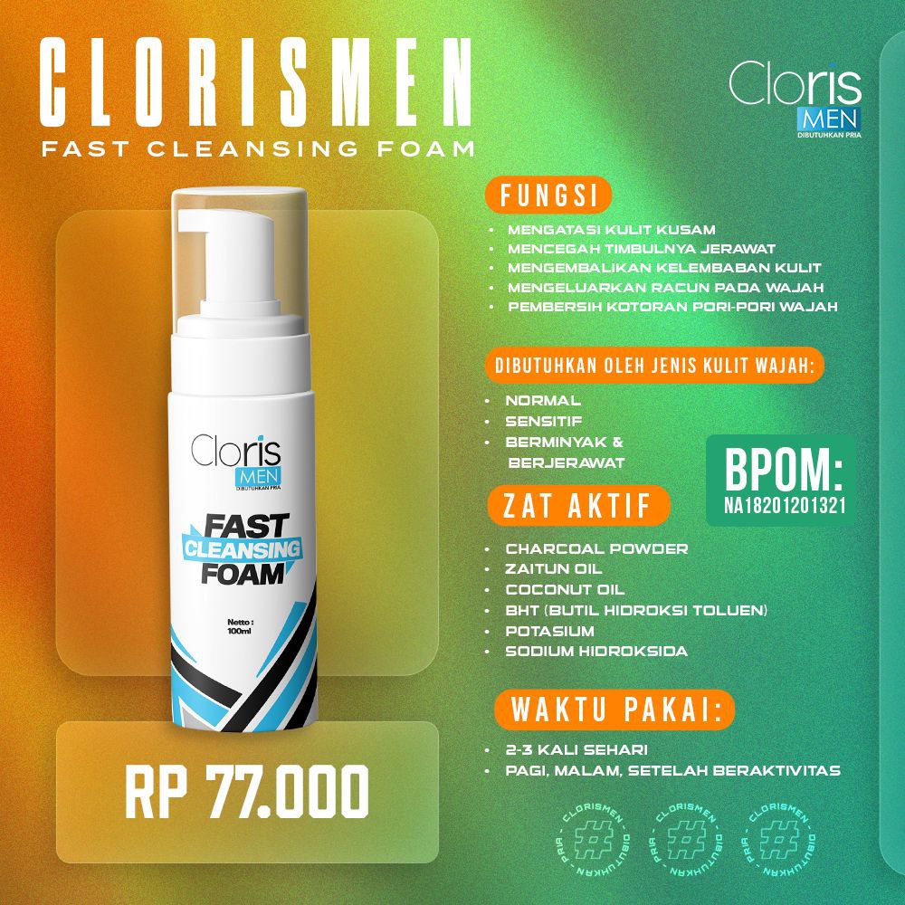 Clorismen Paket Brightening Serum &amp; Fast Cleansing Foam Original