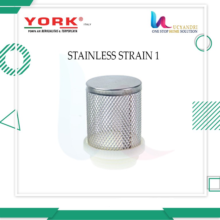 SARINGAN STAINLESS 1/2&quot;, 3/4&quot;, 1&quot; INC - STAINLESS STRAIN - JP
