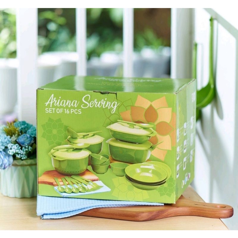 ARIANA SERVING SET 16 PCS / WADAH MAKANAN PRASMANAN COD MURAH