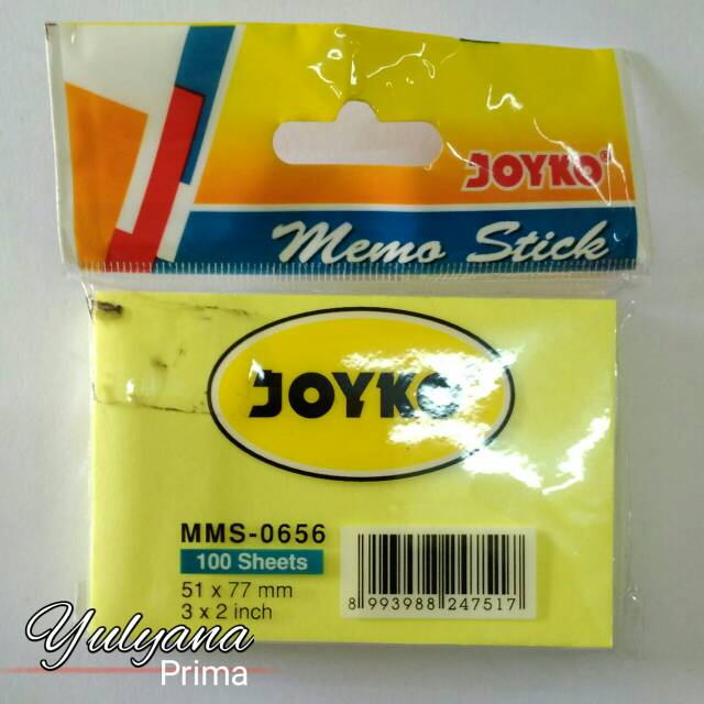 

Memo stick Joyko Isi 100 sheets