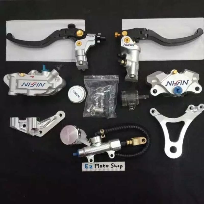 PAKET PENGEREMAN MASTER REM PLUS KALIPER NISSIN NINJA R-NINJA RR-NINJA 150-SATRIA FU