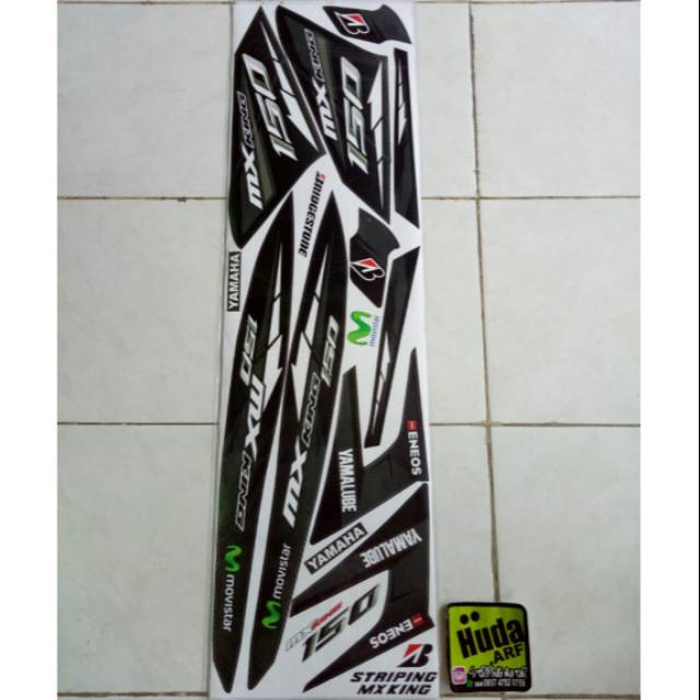 Striping variasi yamaha MX king movistar