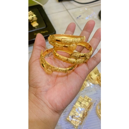 gelang lapis emas 999