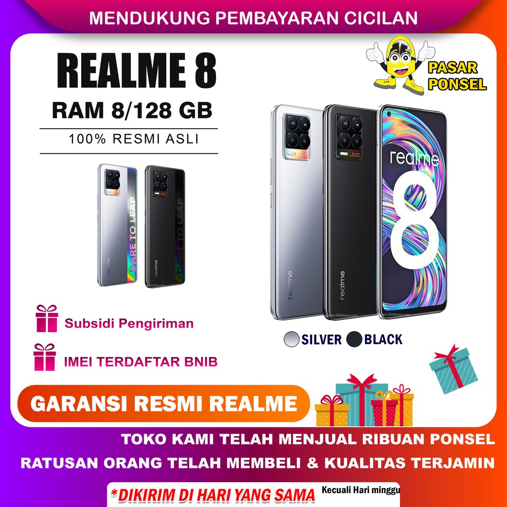 REALME 8 RAM 8/128GB GARANSI RESMI REALME TERMURAH