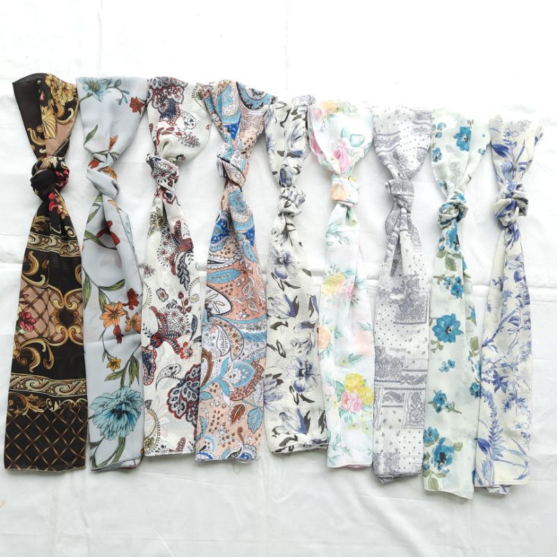 Scarf Syal Leher Bahan Polyster PART III (Chiffon) Motif MURAH