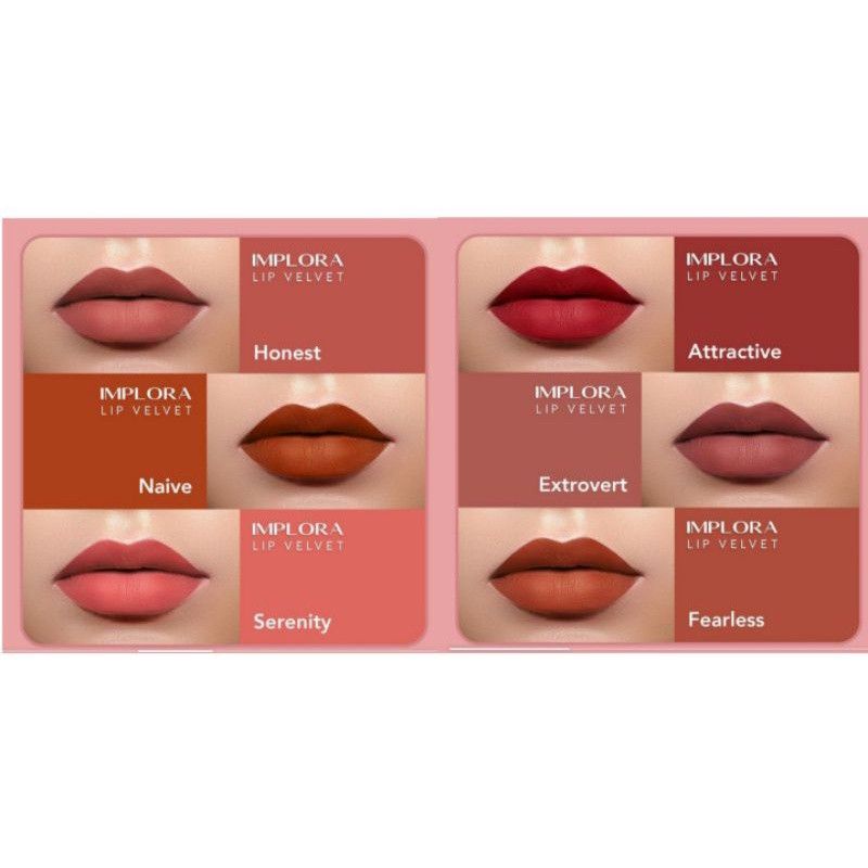 IMPLORA Lip Velvet | Lip Cream Matte | Lipstik | Lipvelvet BP