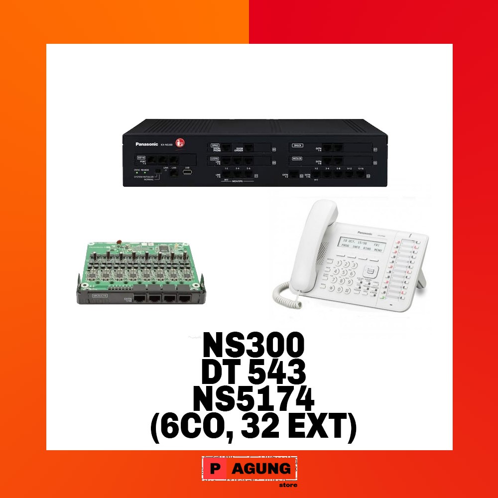 Paket PABX Panasonic KX- NS300 6 Line 32 Extension
