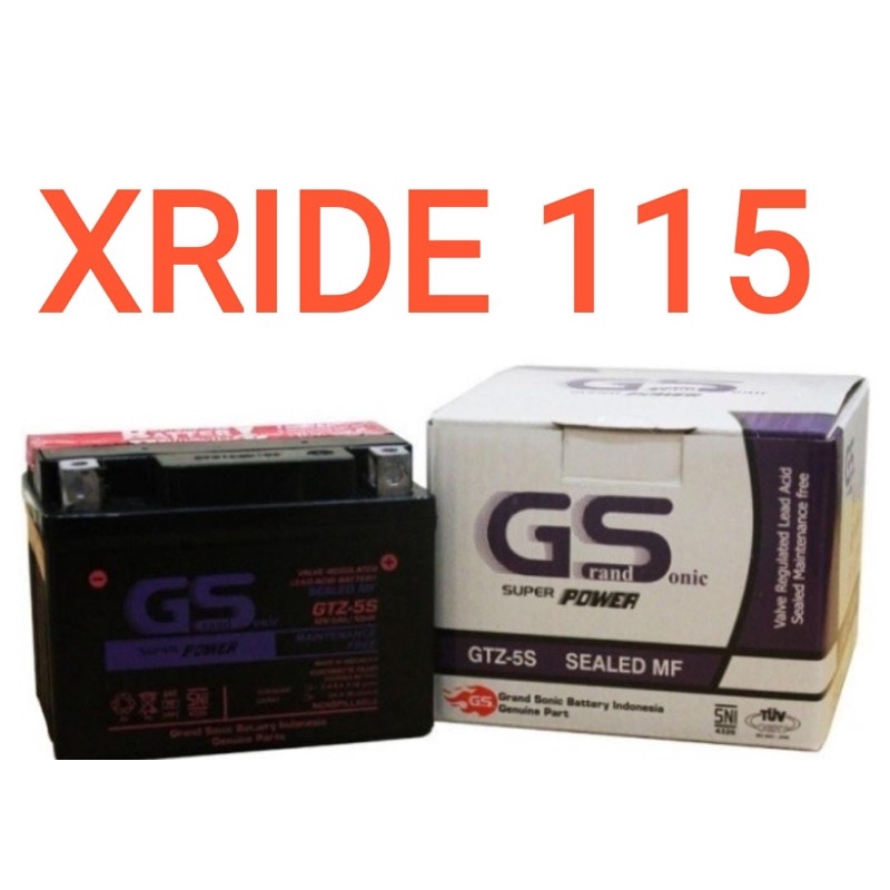 AKI MOTOR YAMAHA XRIDE 115 GTZ5S GS Y ACCU KERING MF
