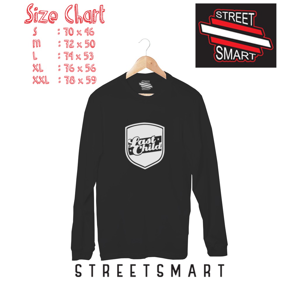 kaos distro longsleeve Last child cotton 30s 3 varian warna