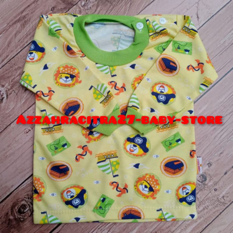 PROMOO!!! CICO MIKO  KAOS OBLONG BAYI KANCING BAHU LENGAN PANJANG UKURAN S M L XL BAHAN ADEM LEMBUT &amp; SNI