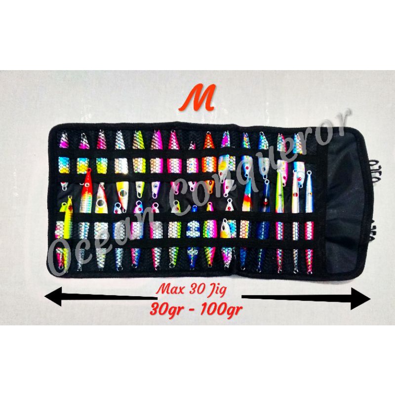 Jig Bag Roll Tas Metal Jig Size S, M, L, XL Untuk Jig 5gr-500gr Original By Ocean Conqueror-2