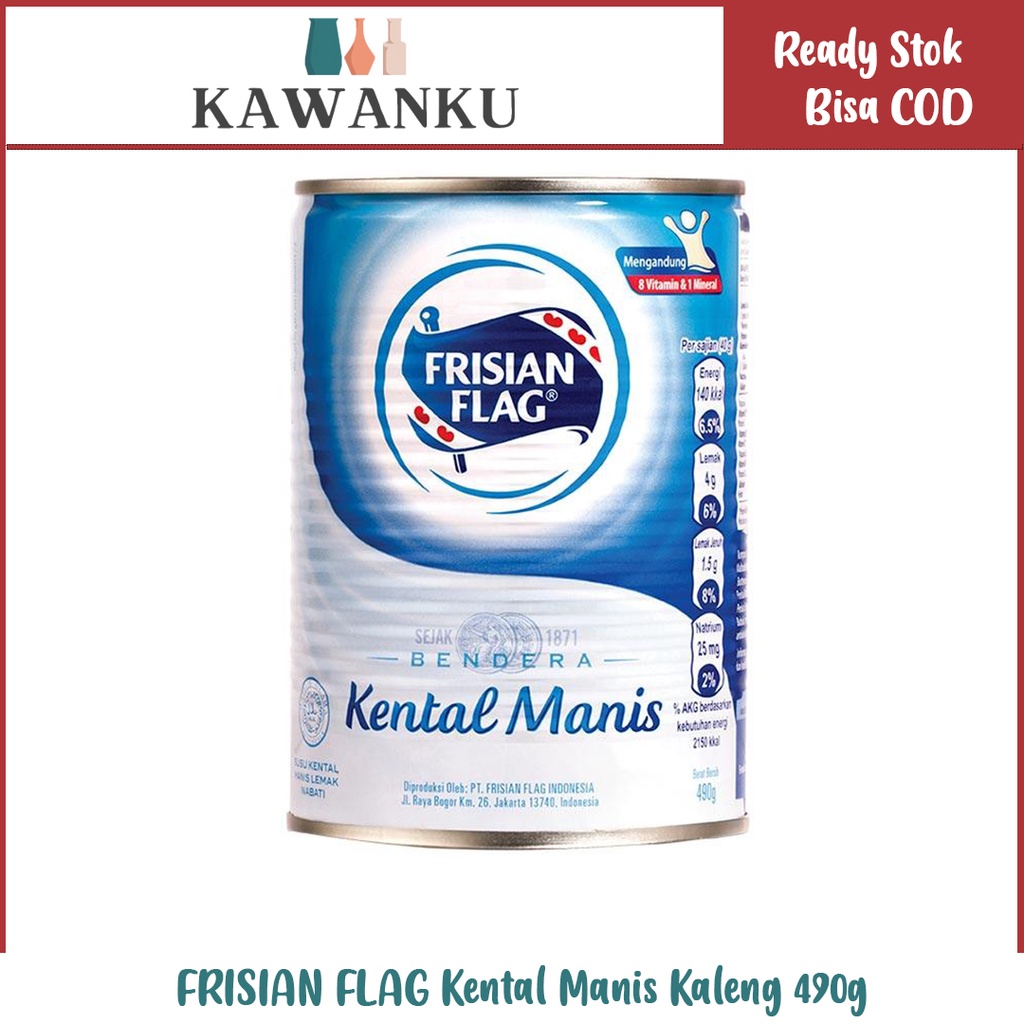 

FRISIAN FLAG Kental Manis Kaleng 490g
