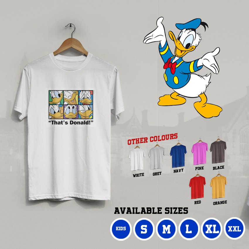KI/27 Kaos Distro Donald Duck Donal Bebek Disney T-Shirt
