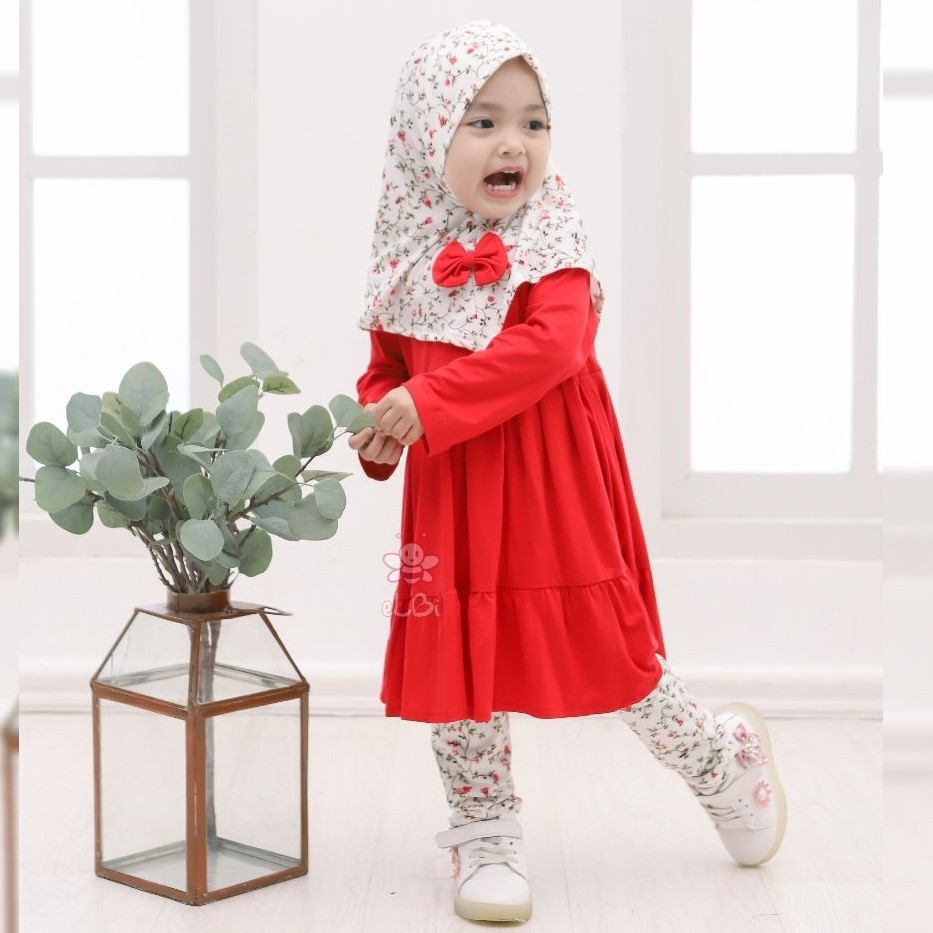 Baju Muslim Anak Perempuan 1-6 Tahun Nayla / Baju Gamis Anak Perempuan / Baju Muslim Anak Rayon