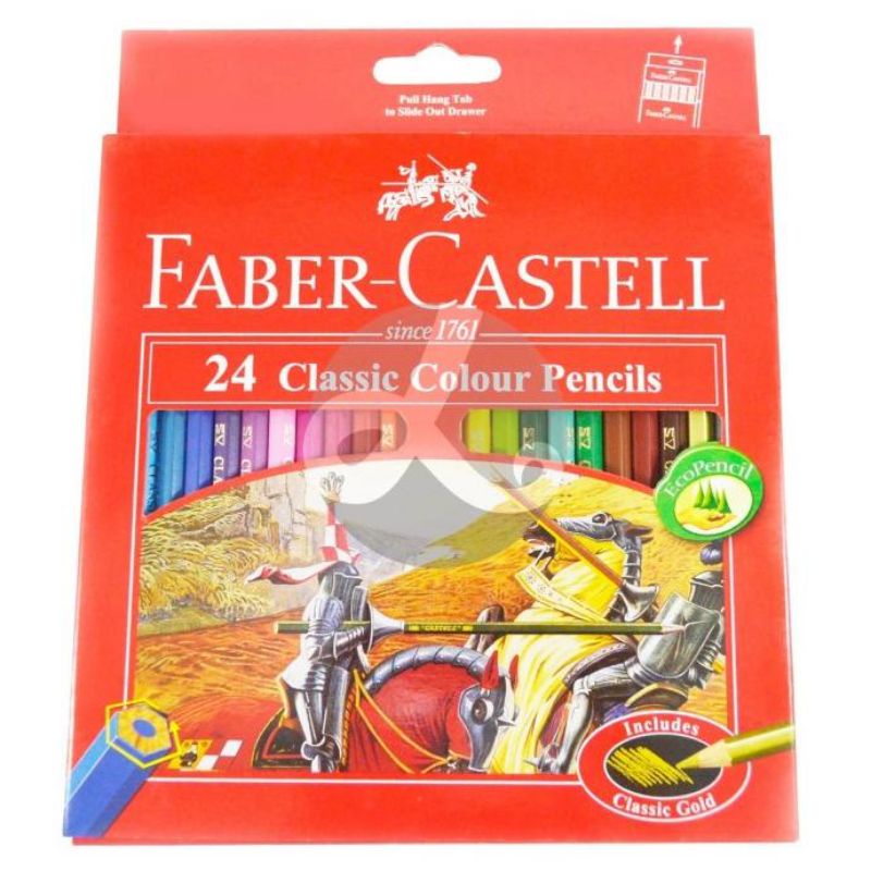 

Faber Castell Pensil Warna Classic 24 Warna Alat Gambar Melukis