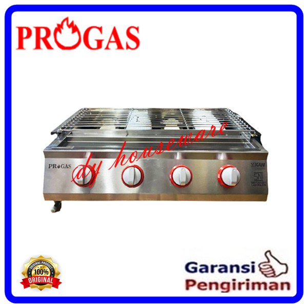 Kompor Sosis Sate Kompor Pemanggang 4 Tungku Progas