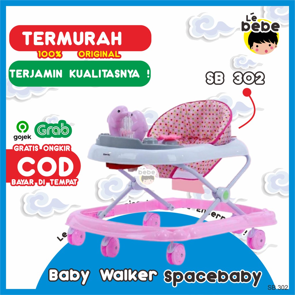 [TERMURAH] Baby Walker Spacebaby SB 302 306 315 APOLO APOLLO Mainan Anak Peralatan Bayi Kado Bayi Ba