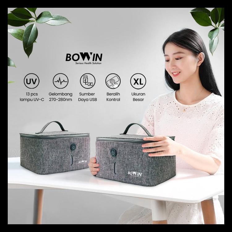 LUCU Bowin Tas UVC Sterilizer (Box Lampu Disinfeksi Bakteri, Virus & Kuman)