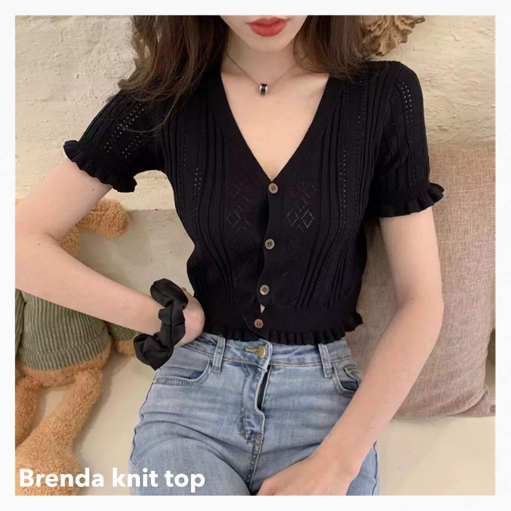 Brenda top knit -Thejanclothes