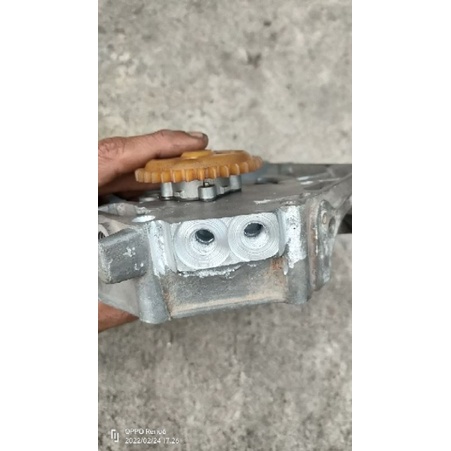 Crankcase Kalter Krengkes kanan Pompa oli mio plus jalur oil oli cooler pnp Honda win 100 Astrea gra